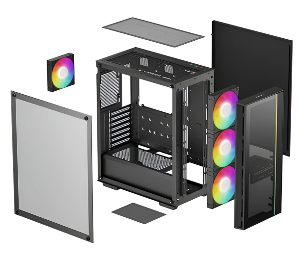 Deepcool MATREXX55 V4 C Black - 1336395 - zdjęcie 4